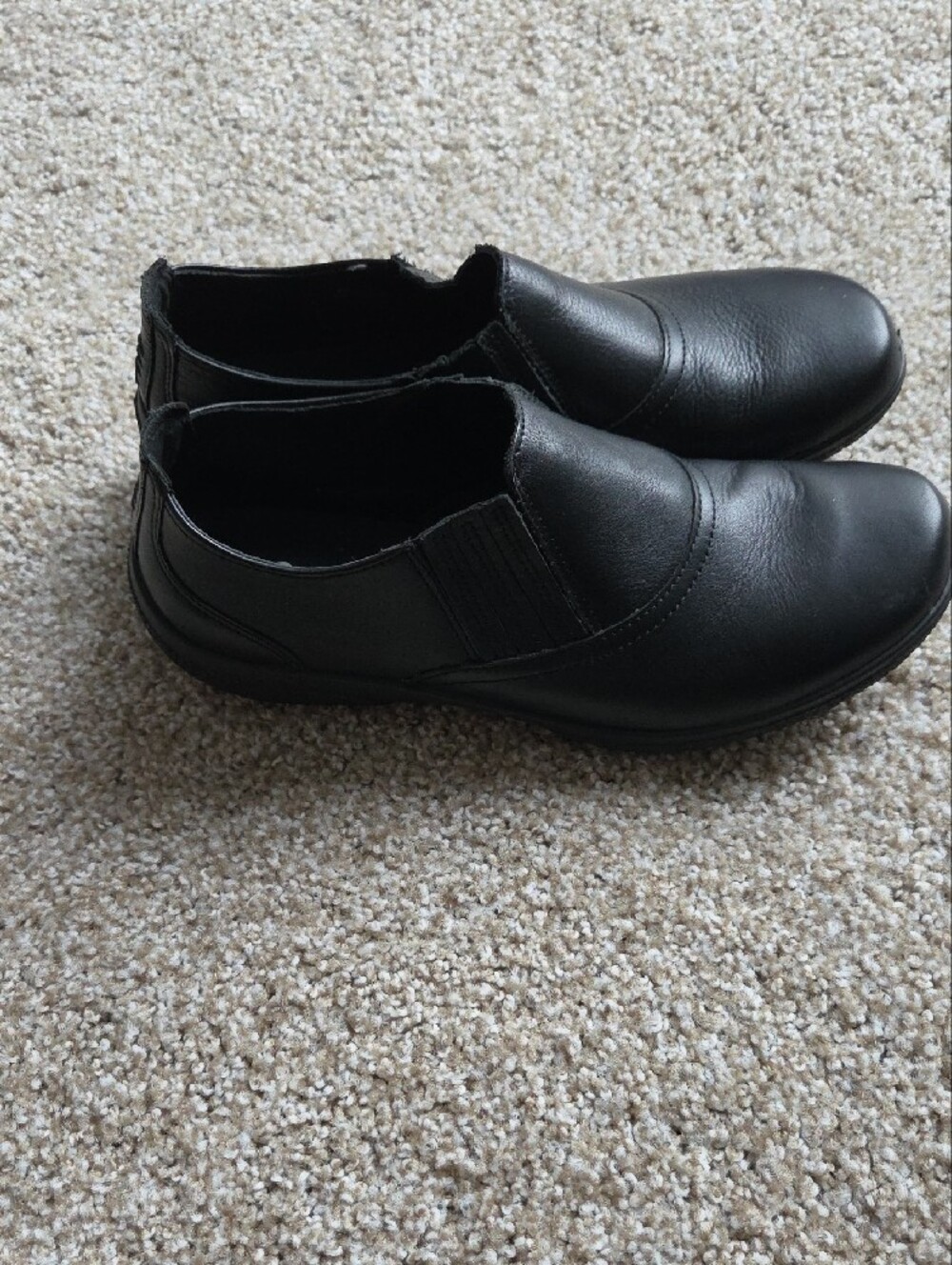 Hotter WomensBlack Slip-On Dress Shoes
